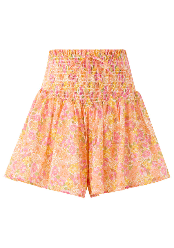 Flowerette Cotton Skort