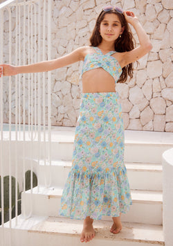 Azure Maxi Skirt