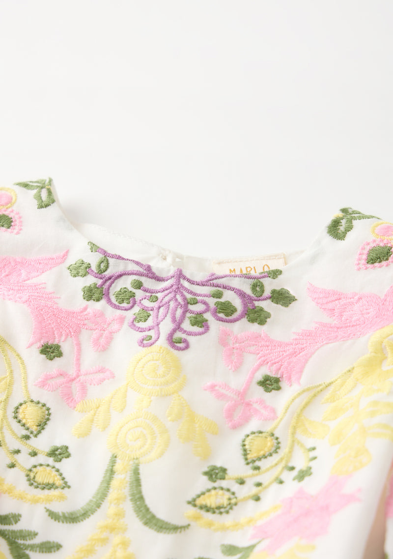 Fiona Embroidered Romper (Baby)