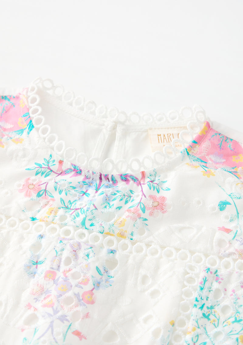 Gracie Embroidered Mini Dress