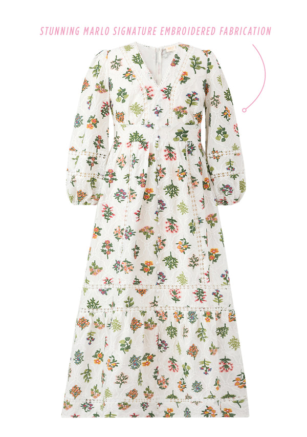 Lillian Embroidered Dress