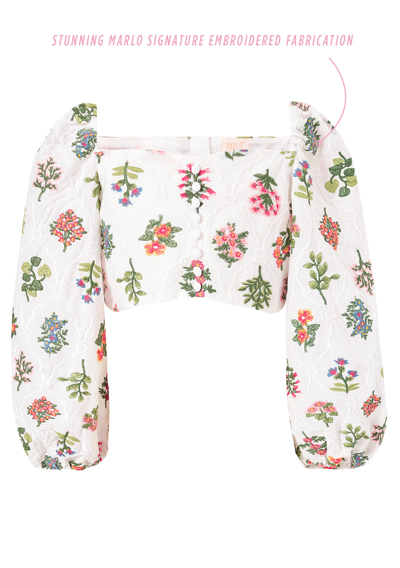 Lillian Embroidered Top