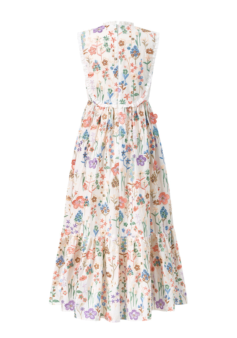 Serena Embroidered Maxi Dress